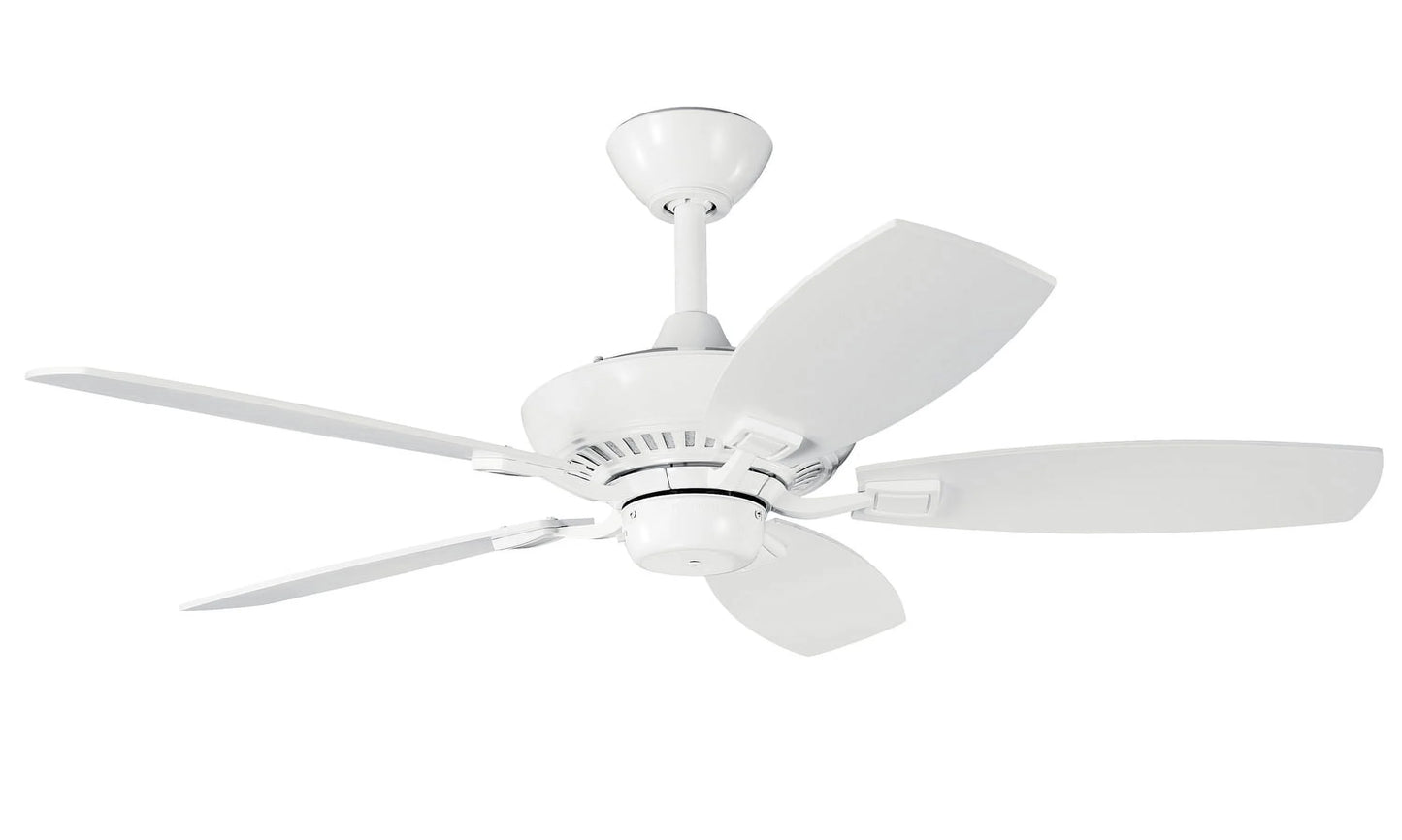 Ceiling Fan With Traditional Inspirations 14 Inches Tall By 44 Inches Wide-White Finish Kichler Lighting 300107Wh