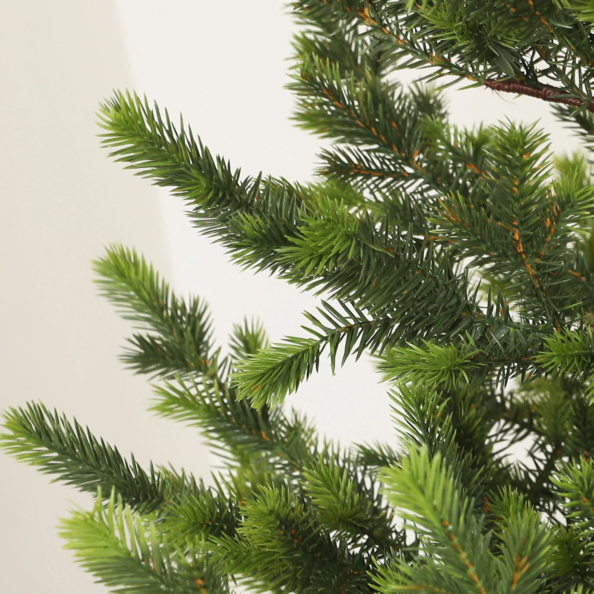 HOMCOM 6ft Artificial Sparse Christmas Tree with Steel Stand and 1933 Tips for Home Office Holiday