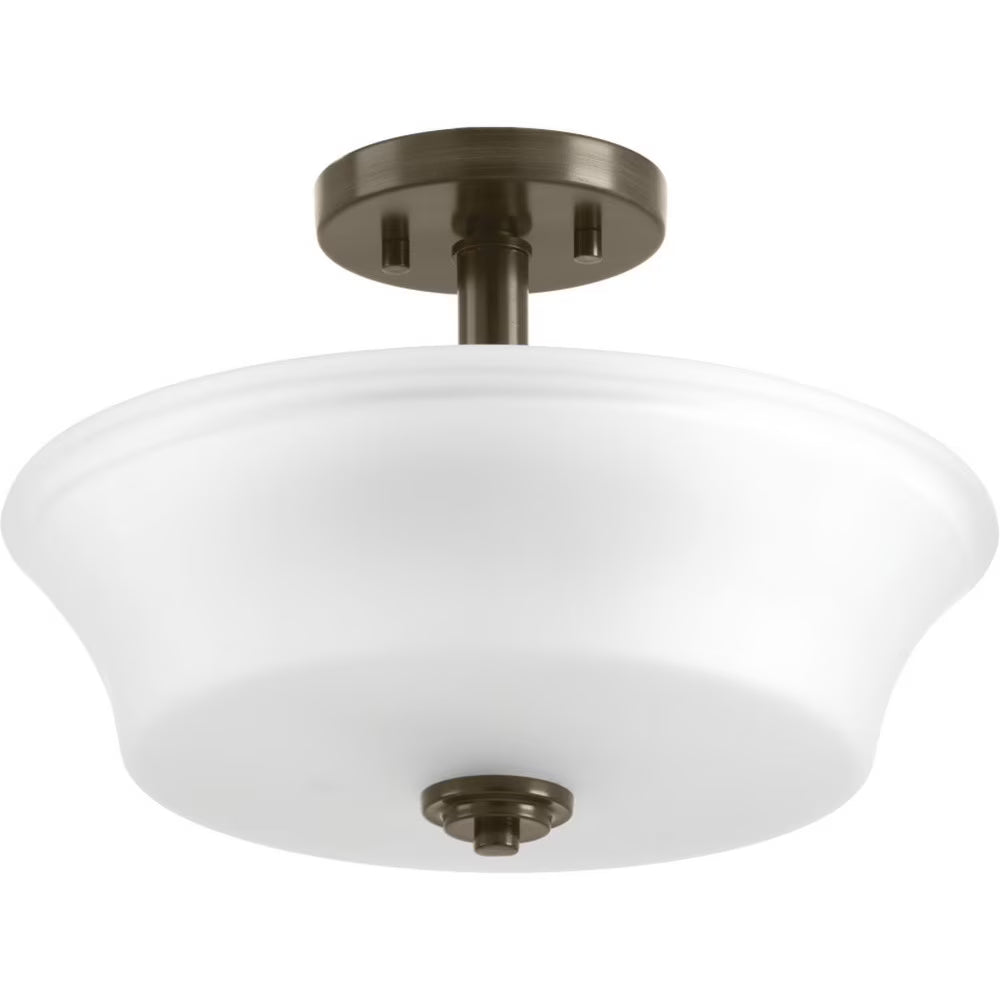 P3644-15-Progress Lighting-Cascadia - Close-to-Ceiling Light - 2 Light in Coastal style - 14 Inches wide by 10 Inches high-Polished Chrome Finish