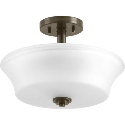 P3644-15-Progress Lighting-Cascadia - Close-to-Ceiling Light - 2 Light in Coastal style - 14 Inches wide by 10 Inches high-Polished Chrome Finish