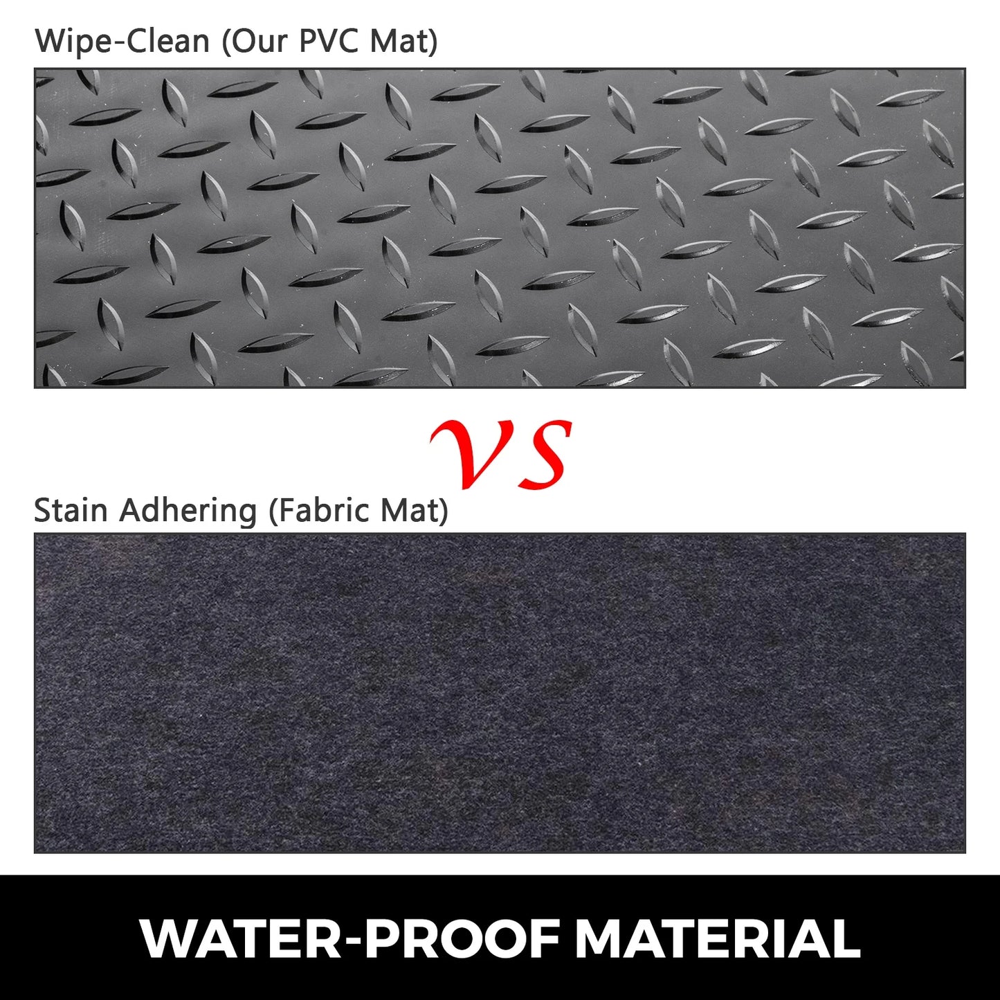 KFFKFF Garage Floor Mats 2 Rolls 17 x 3.6 ft Garage Mat 2.5mm Thickness Black Garage Flooring PVC Garage Mats for Under Car