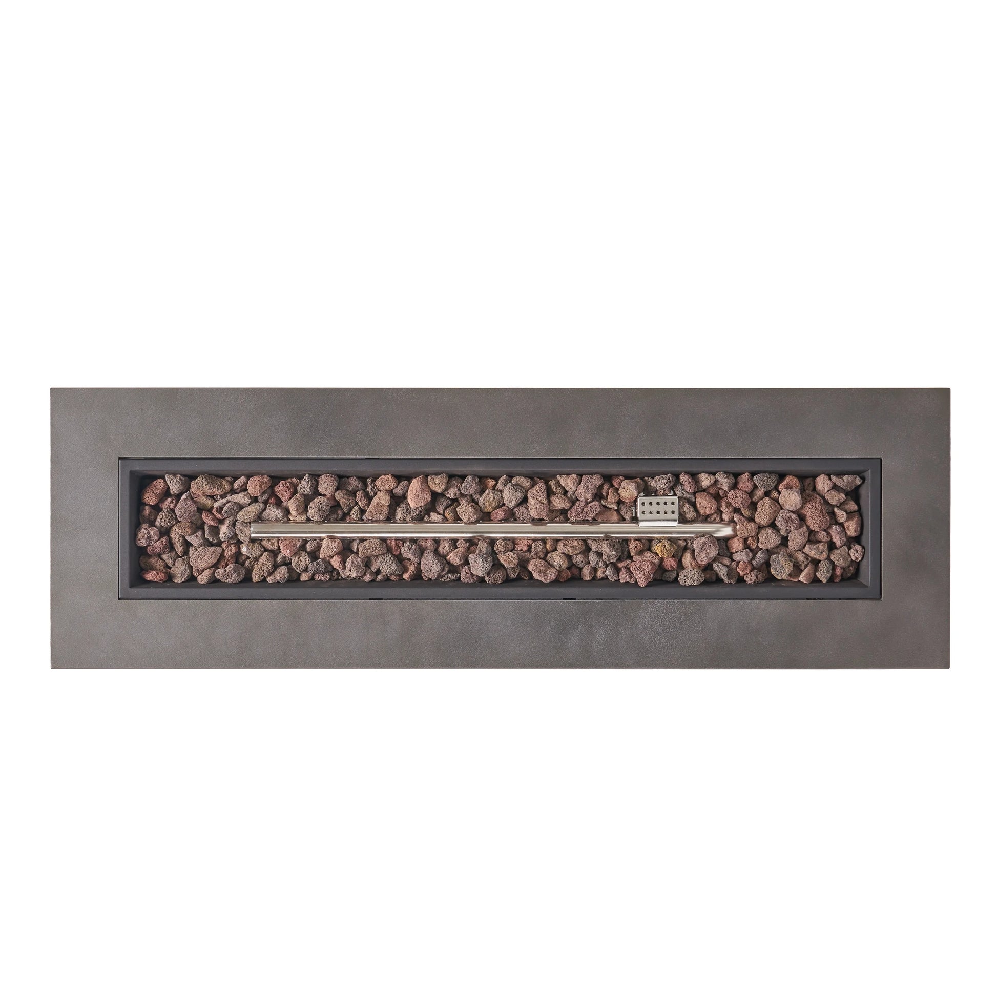 Christopher Knight Home Wellington Outdoor 50,000 BTU Rectangular Fire Pit (No Tank Holder) by Brushed Brown