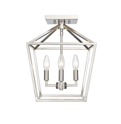 Millennium Lighting 4 Light Semi-Flush Ceiling Mount Fixture Modern Gold