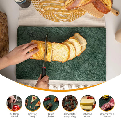 Marble Cutting Board, Marble Cheese Board, Personalized Charcuterie Board, Christmas and Wedding Gift for Couples,16x16 Inch, 1 Piece