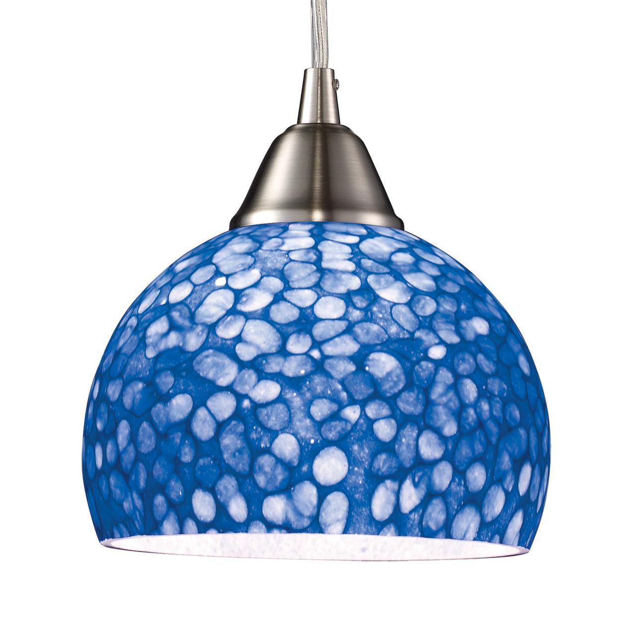 Elk Lighting 10143/1PB Pendants . Indoor Lighting. Blue
