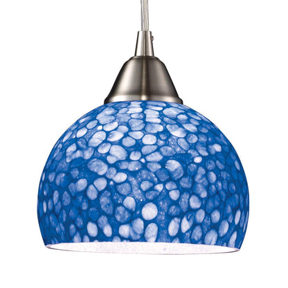 Elk Lighting 10143/1PB Pendants . Indoor Lighting. Blue