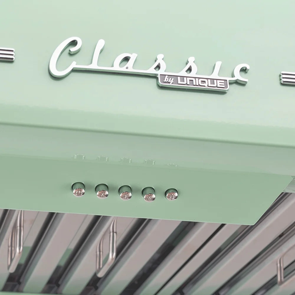 Unique Classic Retro 36" Under Cabinet Range Hood with 700 CFM and LED Lighting