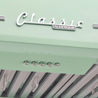 Unique Classic Retro 36" Under Cabinet Range Hood with 700 CFM and LED Lighting