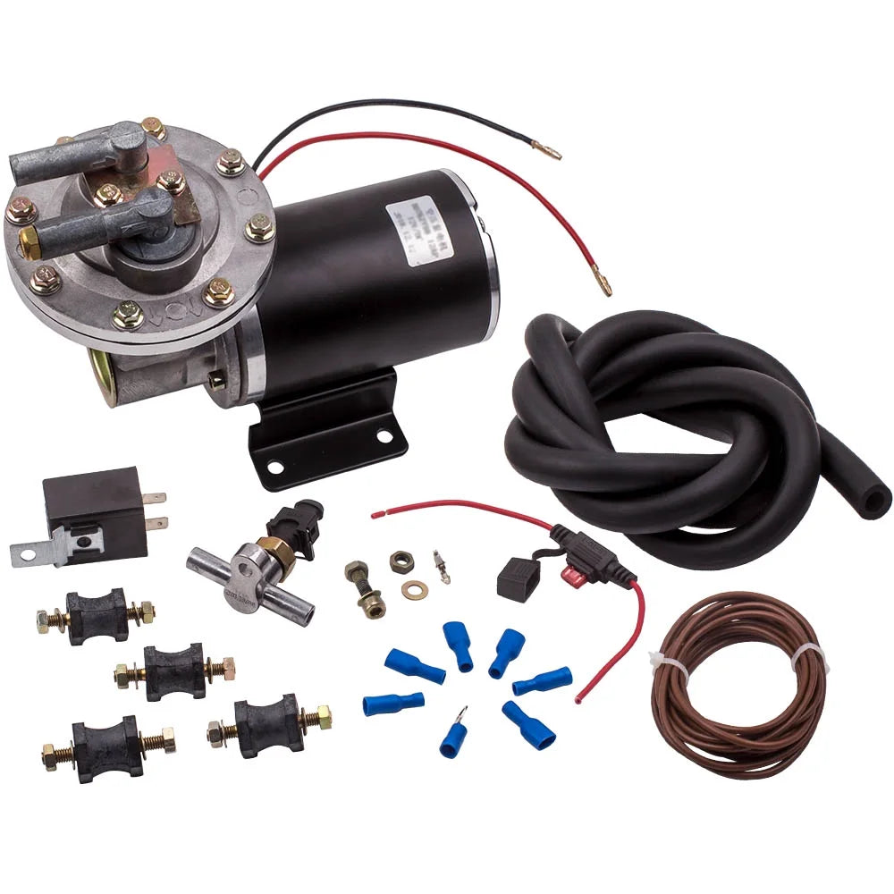 Maxpeedingrods Electrical Vacuum Pump Set for Brake Booster 12V 18" to 22" Universal