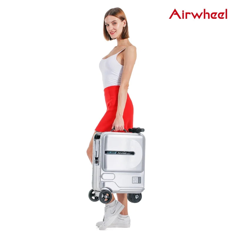 Airwheel 20 Inch SE3miniT Smart Robot Electrical Riding Luggage Ride on Scooters Carry On Luggage for Travel