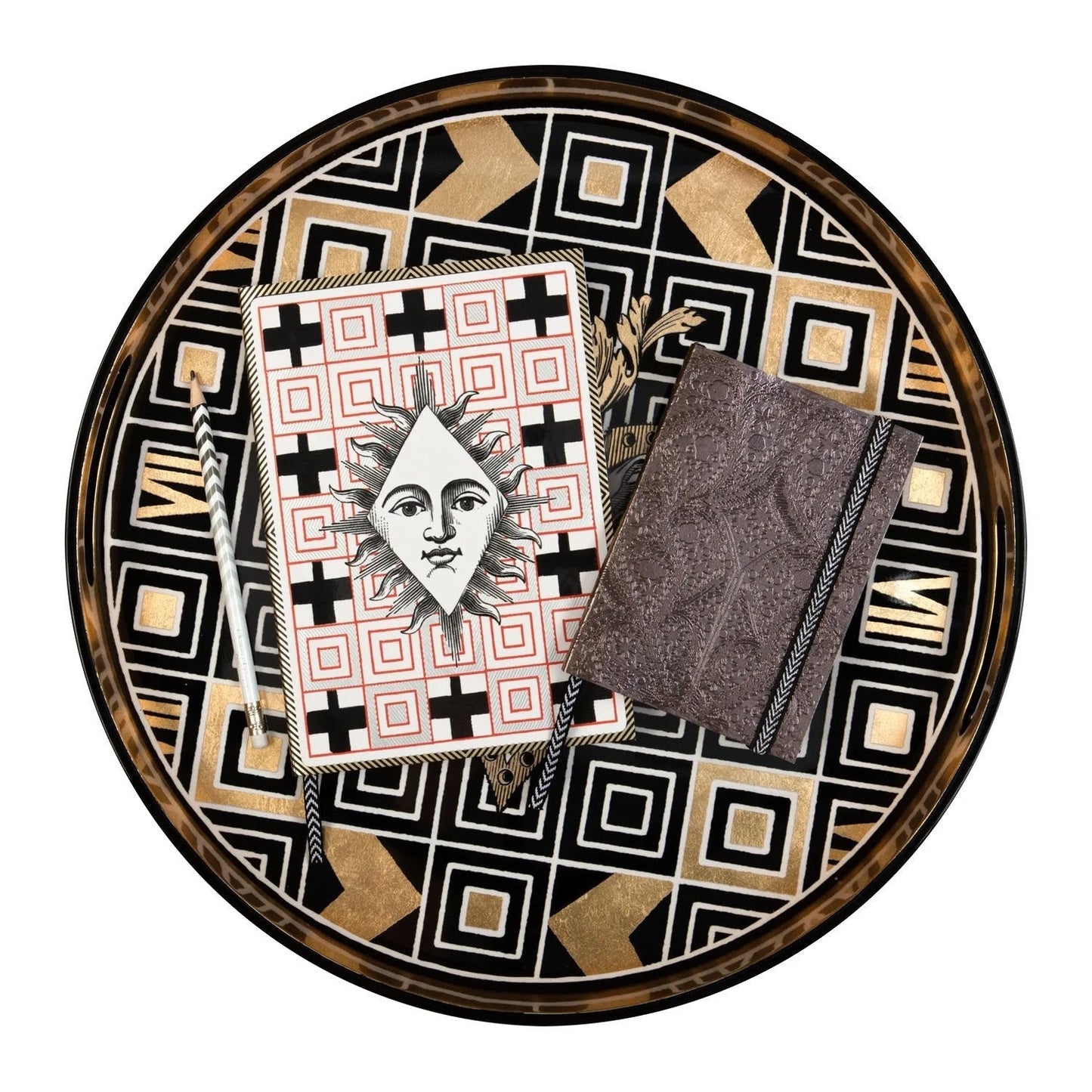 Christian LaCroix Atout Couer Round Lacquer Tray (Toy)