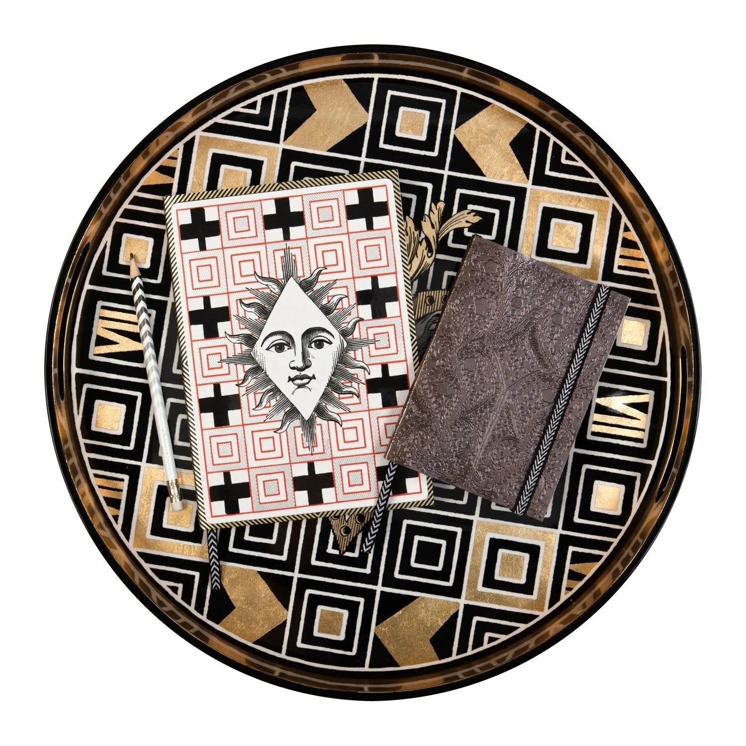Christian LaCroix Atout Couer Round Lacquer Tray (Toy)