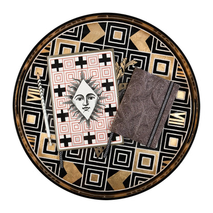 Christian LaCroix Atout Couer Round Lacquer Tray (Toy)