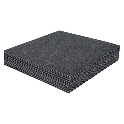 Miumaeov 50*50cm Modern Square Carpet Rug Floor Carpet Adsorption Type Self-adhesive Carpet 20 Pcs Grey