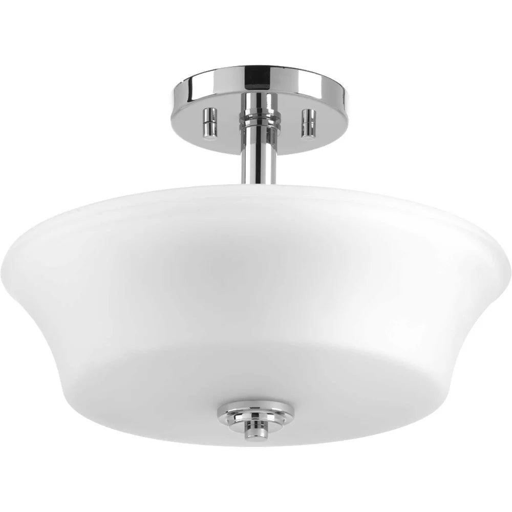 P3644-15-Progress Lighting-Cascadia - Close-to-Ceiling Light - 2 Light in Coastal style - 14 Inches wide by 10 Inches high-Polished Chrome Finish
