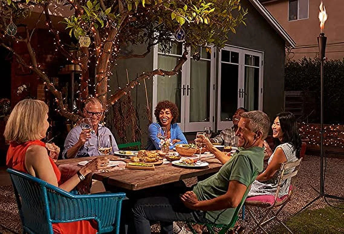 1lb Outdoor Propane Gas Tiki Style Torch - Easily Transform Your Place Into an Elegant Paradise with this Portable 71 inch Long Burning Torch Lighting That Will Compliment any Yard, Pathway, Backyard