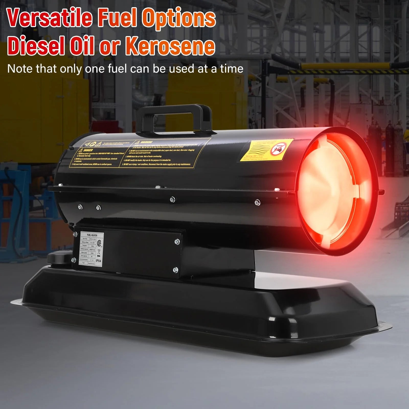 Towallmark Space Heater,80,000 BTU Forced Air Diesel Heater & Kerosene Heater, Space Heaters for Indoor Use,Christmas Gifts