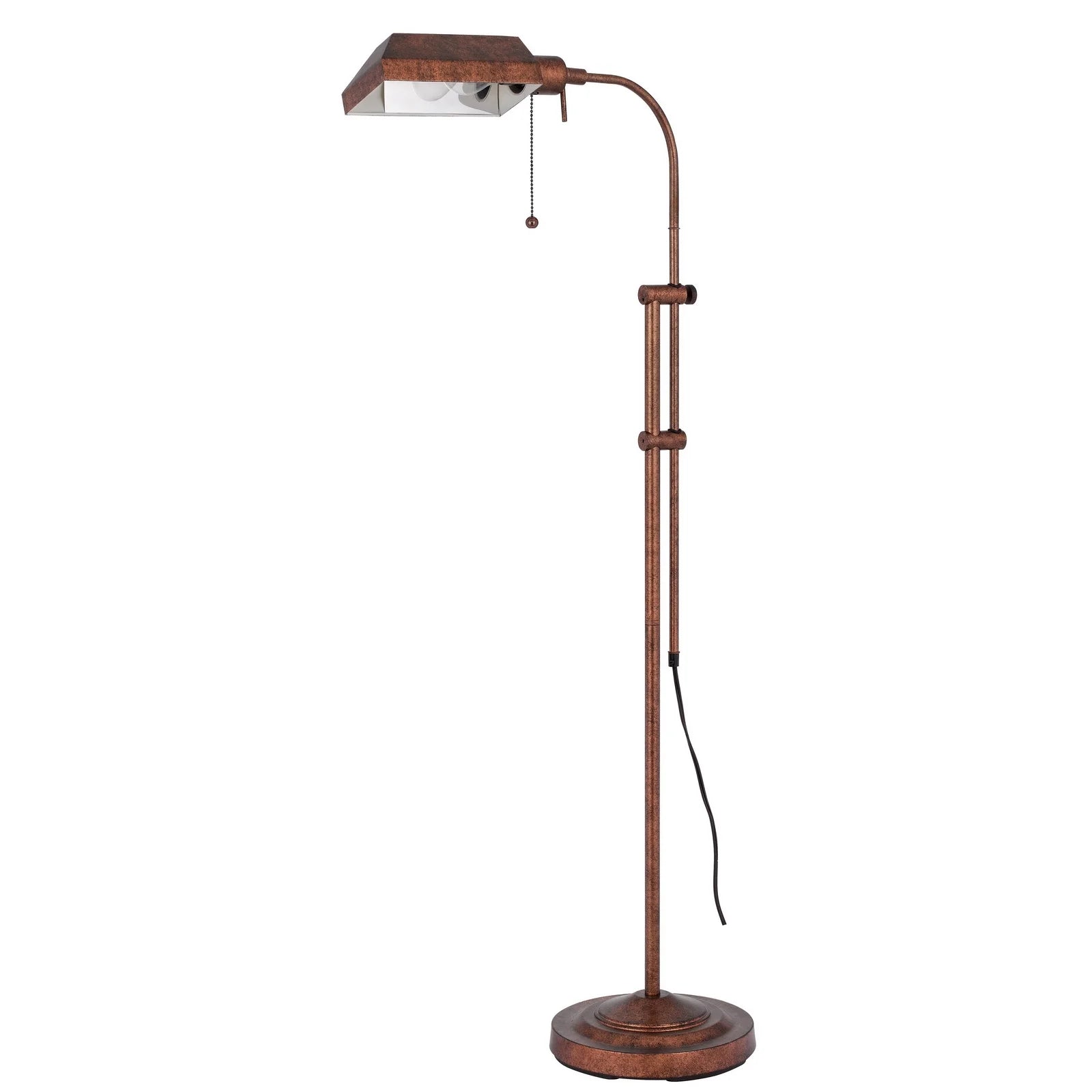 Cal Lighting Pharmacy 10" Durable Metal Floor Lamp in Dark Bronze