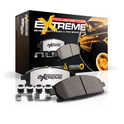 Power Stop Front Z36 Truck and Tow Carbon-Fiber Ceramic Brake Pads with Hardware Z36-2436