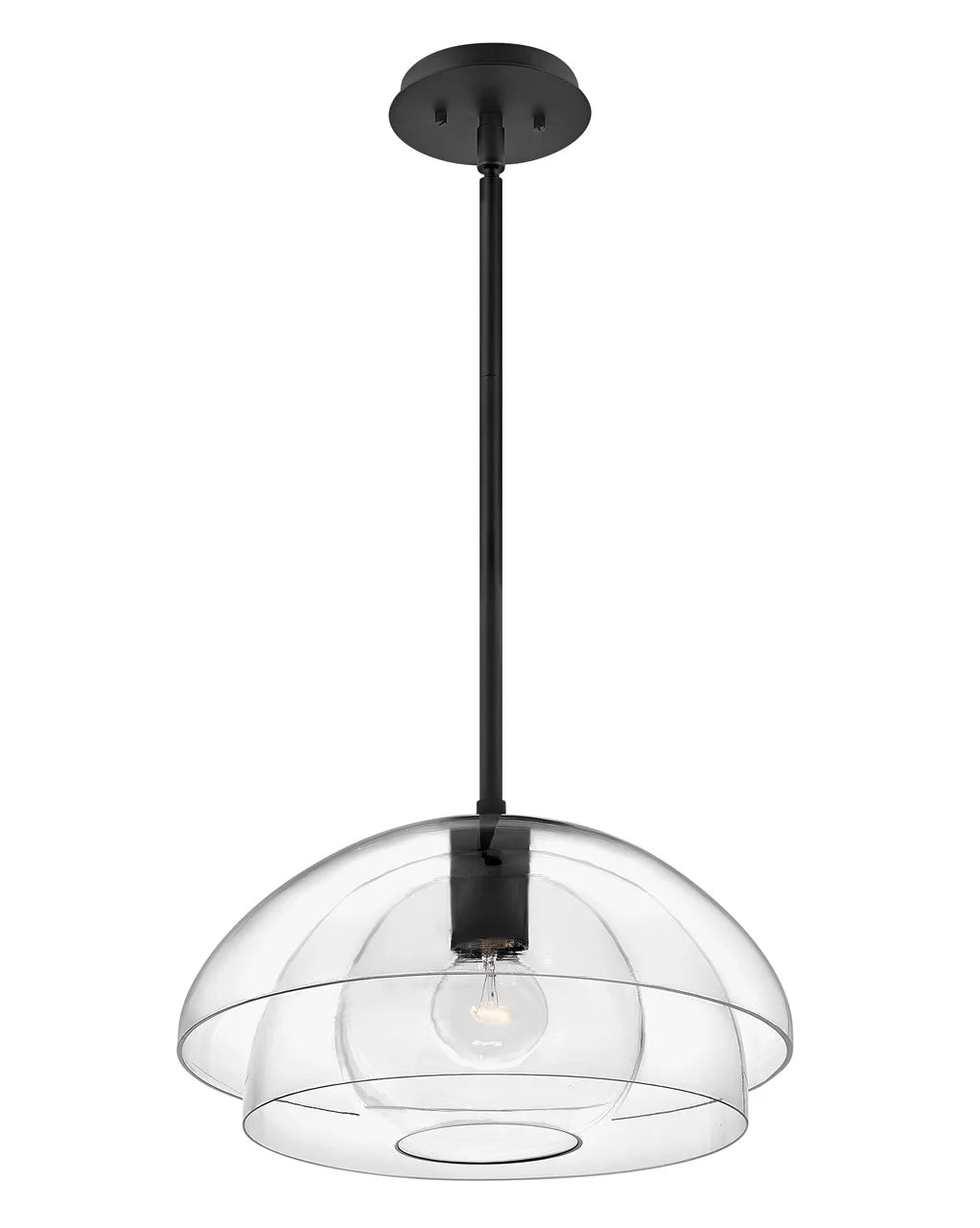 Hinkley Lighting - One Light Semi-Flush Mount - Lotus - 1 Light Medium
