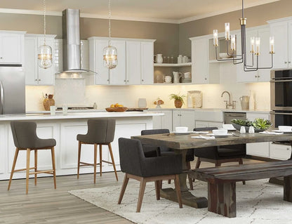 P500156-015-Progress Lighting-Cayce - Pendants Light - 3 Light - Globe Shade in Bohemian and Luxe and Mid-Century Modern style - 9 Inches wide by