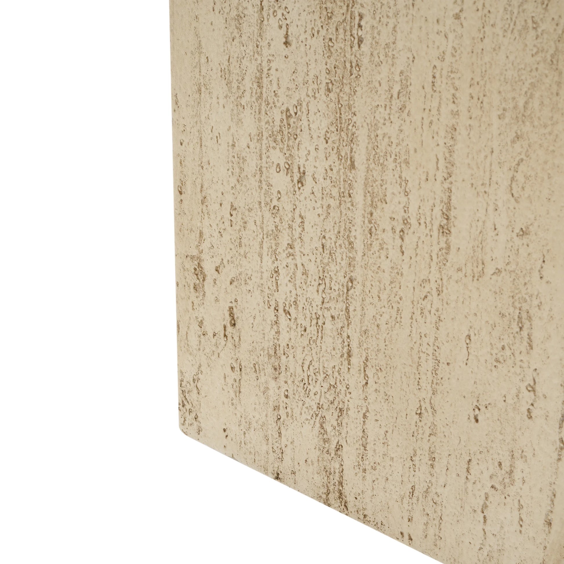 Christopher Knight Home Minimalist 27" H MGO Plant Box, Square Design, Indoor/Outdoor, Travertine Beige