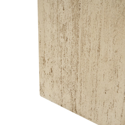 Christopher Knight Home Minimalist 27" H MGO Plant Box, Square Design, Indoor/Outdoor, Travertine Beige