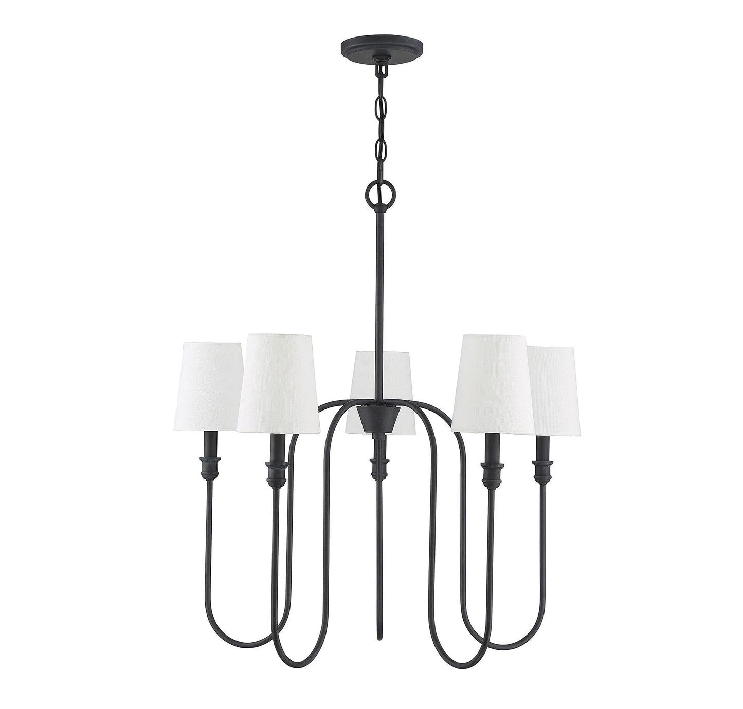 Trade Winds Lighting 5-Light Chandelier In Aged Iron