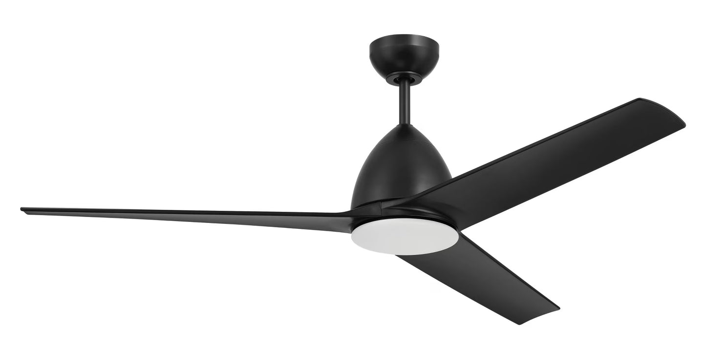 NTO54PN3-Craftmade Lighting-Nitro - 3 Blade Ceiling Fan with Light Kit-14.98 Inches Tall and 54 Inches Wide-Painted Nickel Finish