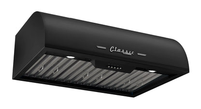 Unique Classic Retro 30" Under Cabinet Range Hood with 700 CFM and LED Lighting 110 volts