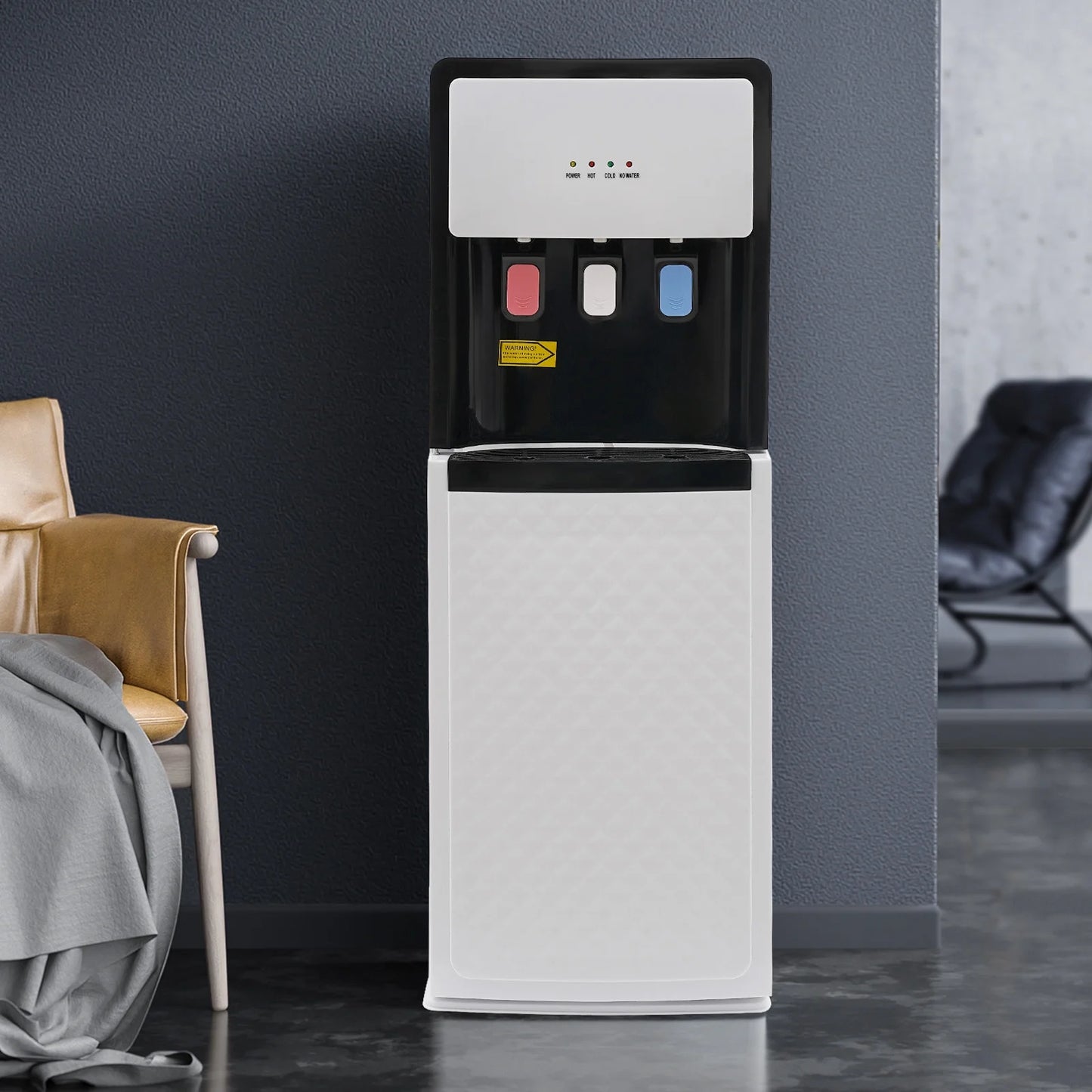 Wildnix Bottom Loading Water Dispenser with Hot and Cold Water, Energy-Saving, 500W Heating, 90W Cooling, Stylish Design for Home and Office