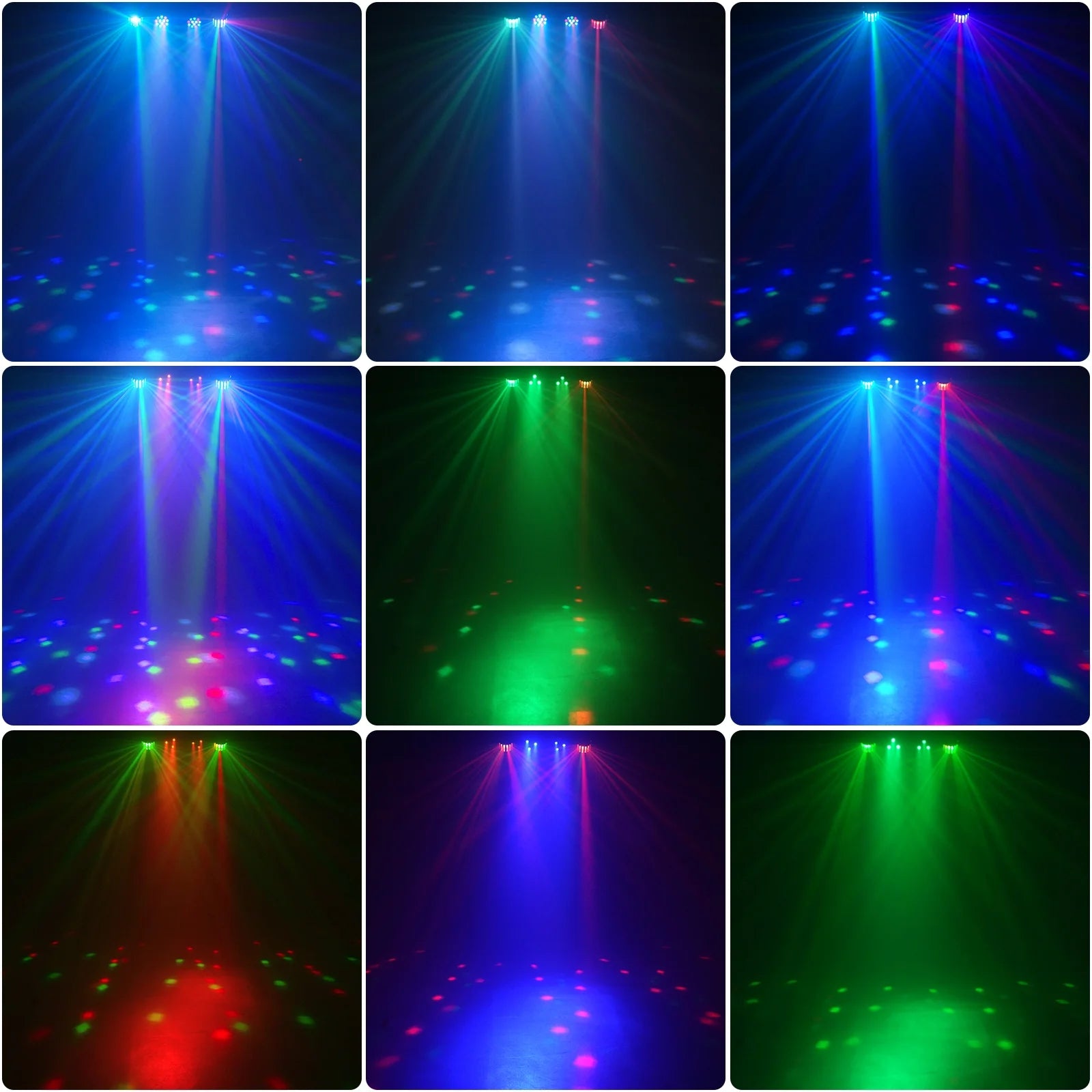 DJ Lights with Stand, 24PCS+8PCS RGBW Party Bar Light Set,Sound Activated LED Stage Lighting for Disco Wedding Halloween Christmas