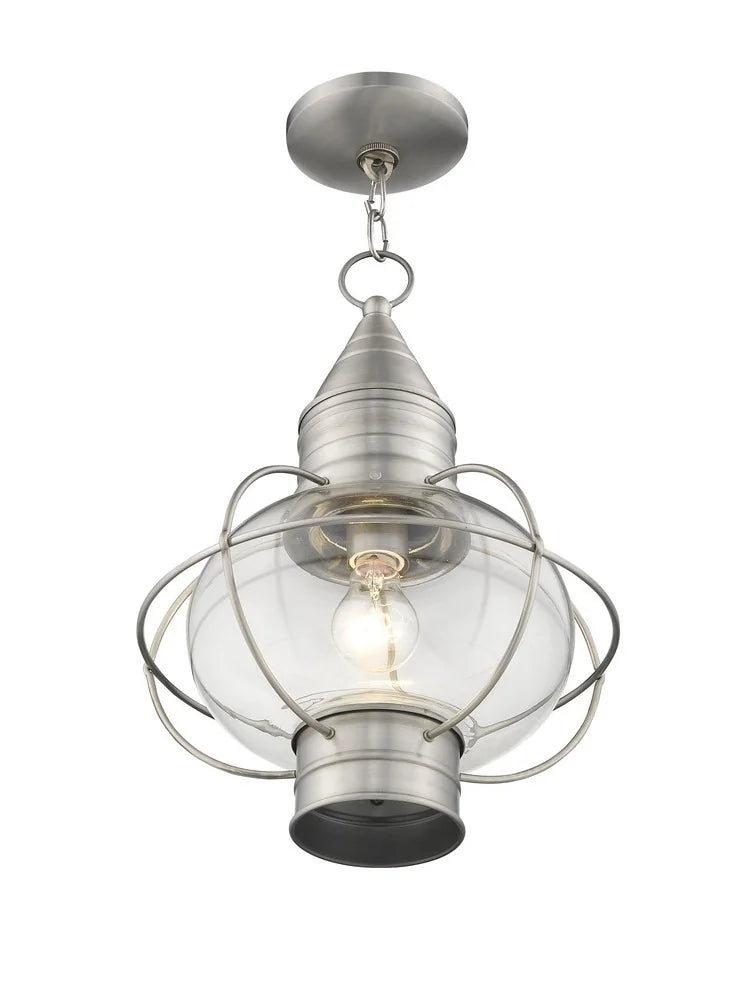 Livex Lighting - Newburyport - 1 Light Outdoor Pendant Lantern in Bohemian Style