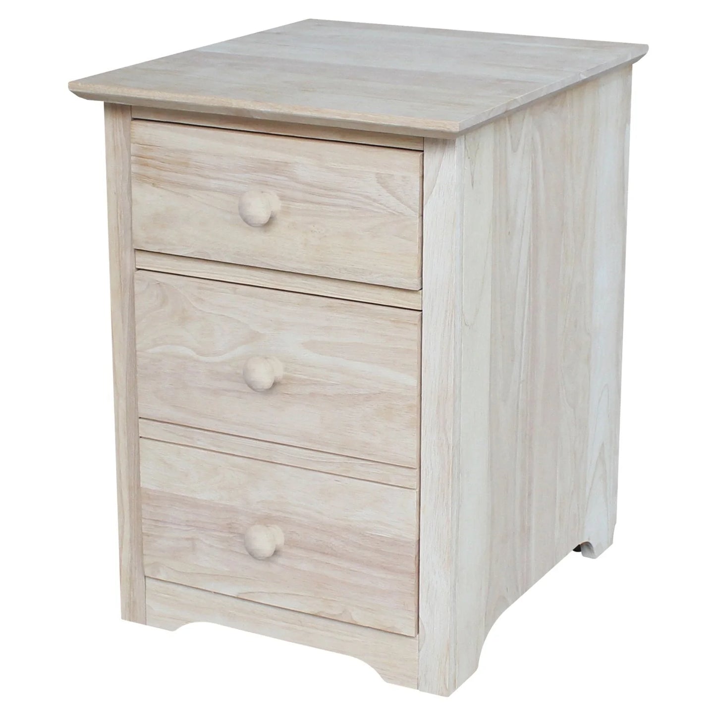 International Concepts 2 Drawer File Cabinet with Wood Hardware