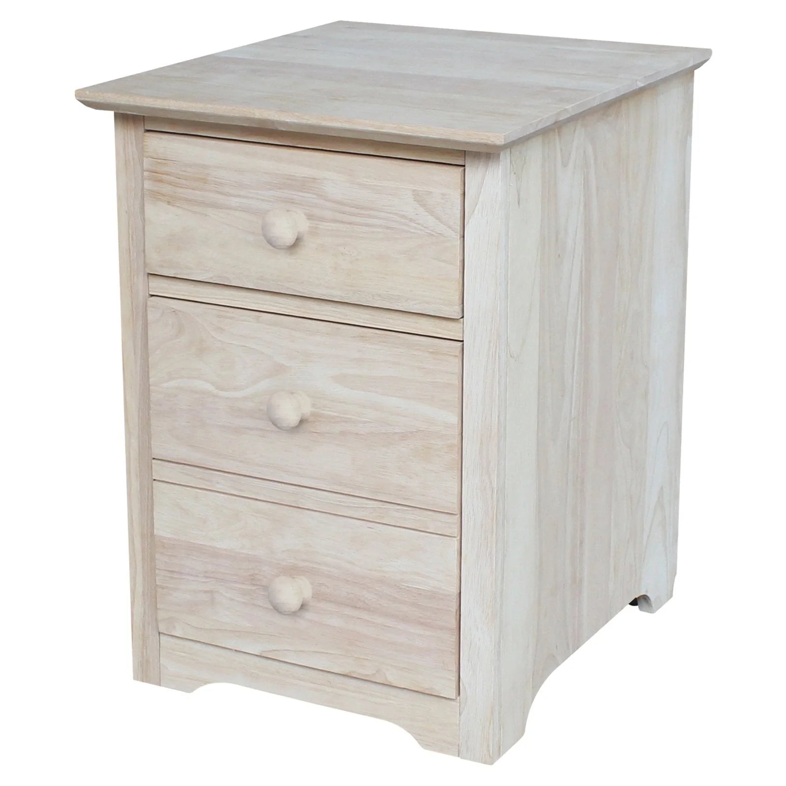 International Concepts 2 Drawer File Cabinet with Wood Hardware