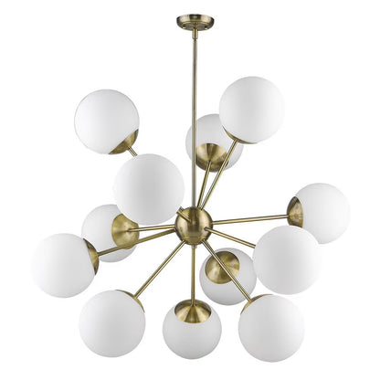 Trend Lighting TP20006ATB Solea 12-Light Antique Brass Chandelier