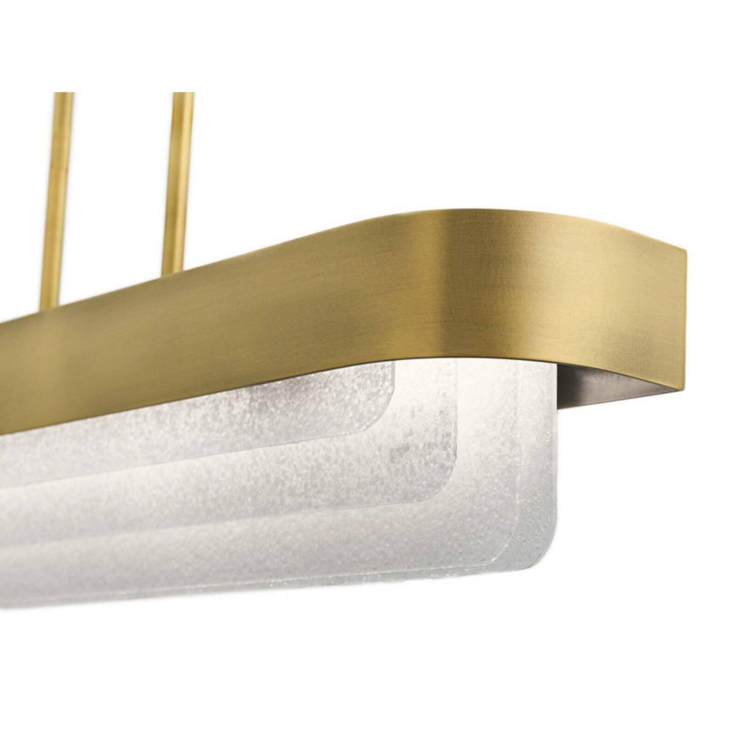 44160NBRLED-Kichler Lighting-Serene - 64W 2 LED Linear Chandelier In Contemporary Style-7.25 Inches Tall and 6 Inches Wide