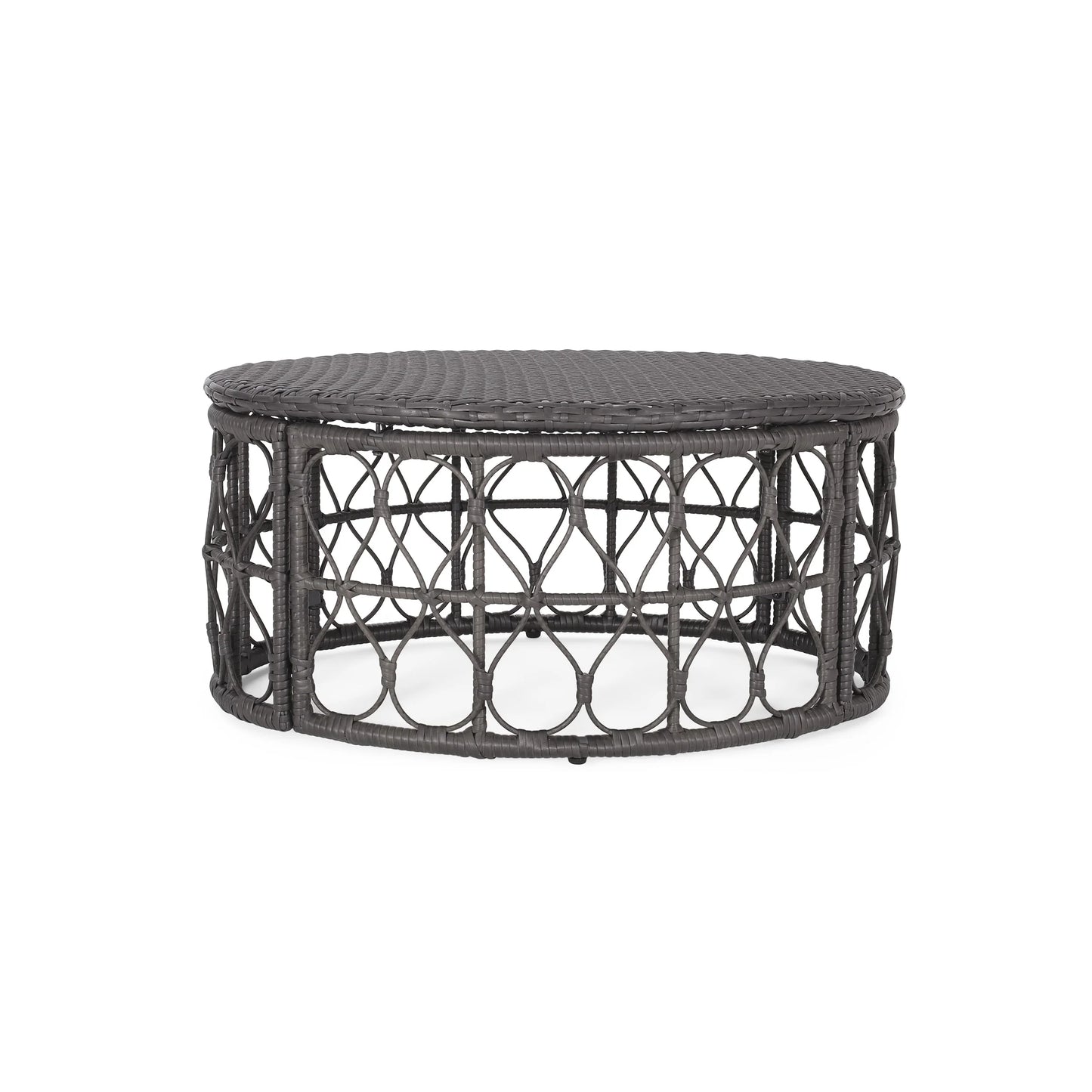 Christopher Knight Home Bruce Outdoor Wicker Coffee Table by Light Brown