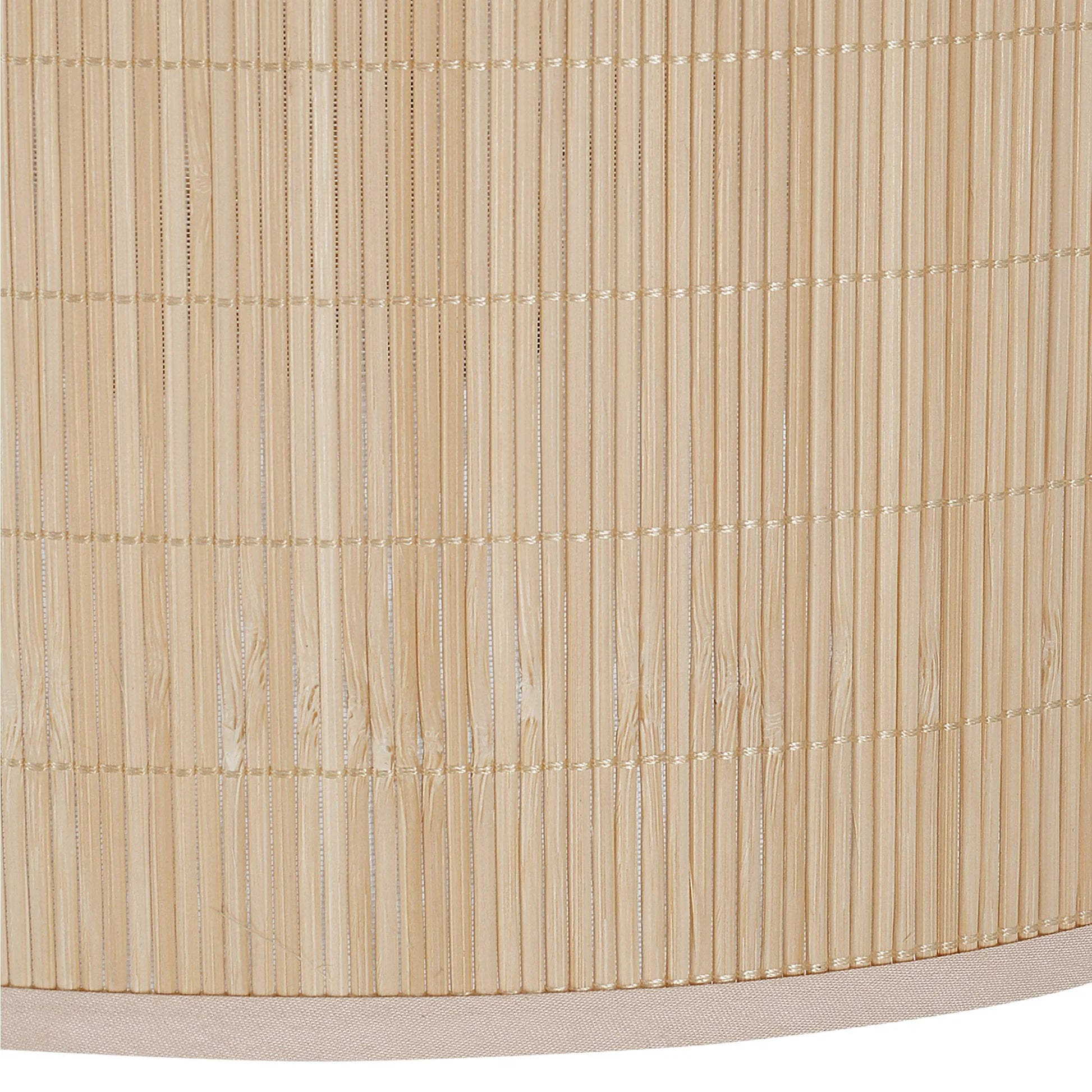 Prime Ray 20 in. 4-Light Natural Rattan Tiered Drum Pendant Chandelier Light with Gold Hardware