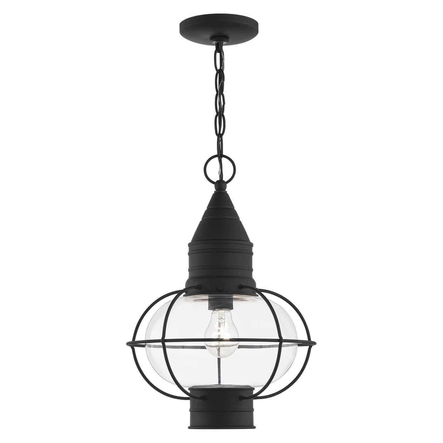 Livex Lighting - Newburyport - 1 Light Outdoor Pendant Lantern in Bohemian Style