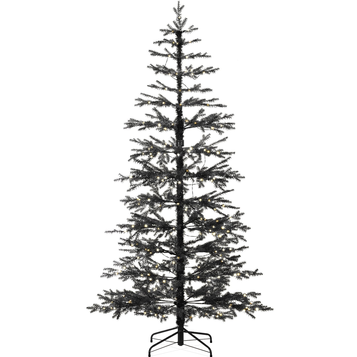 Best Choice Products 4.5ft Pre-Lit Sparse Christmas Tree w/100 2-in-1 LED Lights, Cordless Connection, Metal Stand