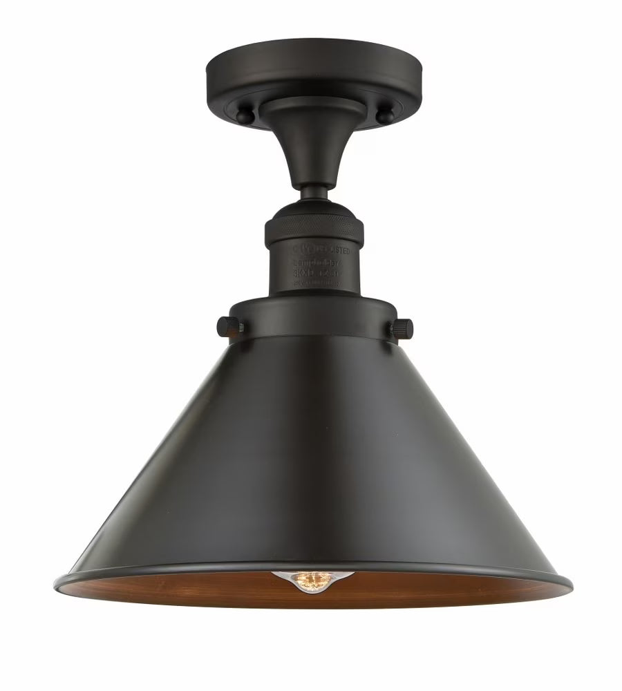 Innovations Lighting 517-1Ch Braircliff Briarcliff 10" Wide Semi-Flush Ceiling Fixture -