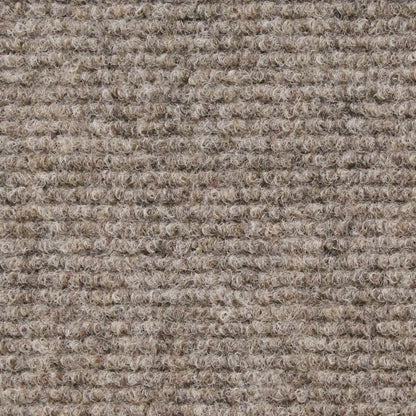 House Home & More Brown 6' x 10' Indoor/Outdoor Ribbed Carpet Roll for Patio, Porch, Deck, Boat
