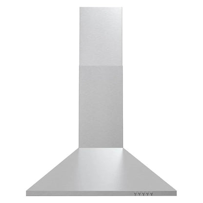 24 in. Ducted Wall Mount Range Hood in Stainless Steel with LED Lighting