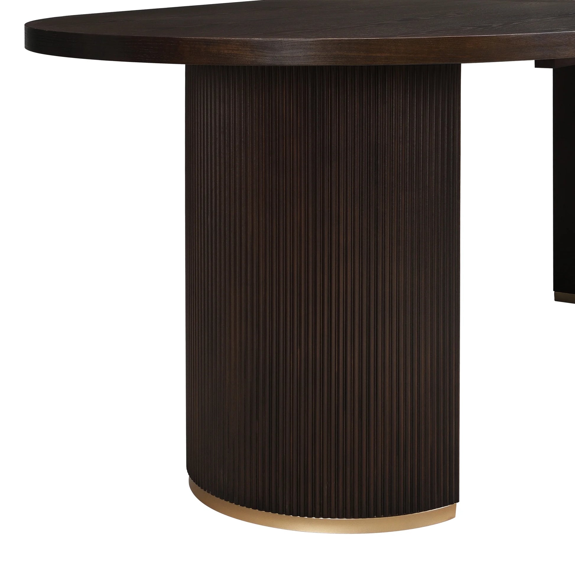 Christopher Knight Home Minimalist 88? Oval Dining Table for 4-6, Espresso