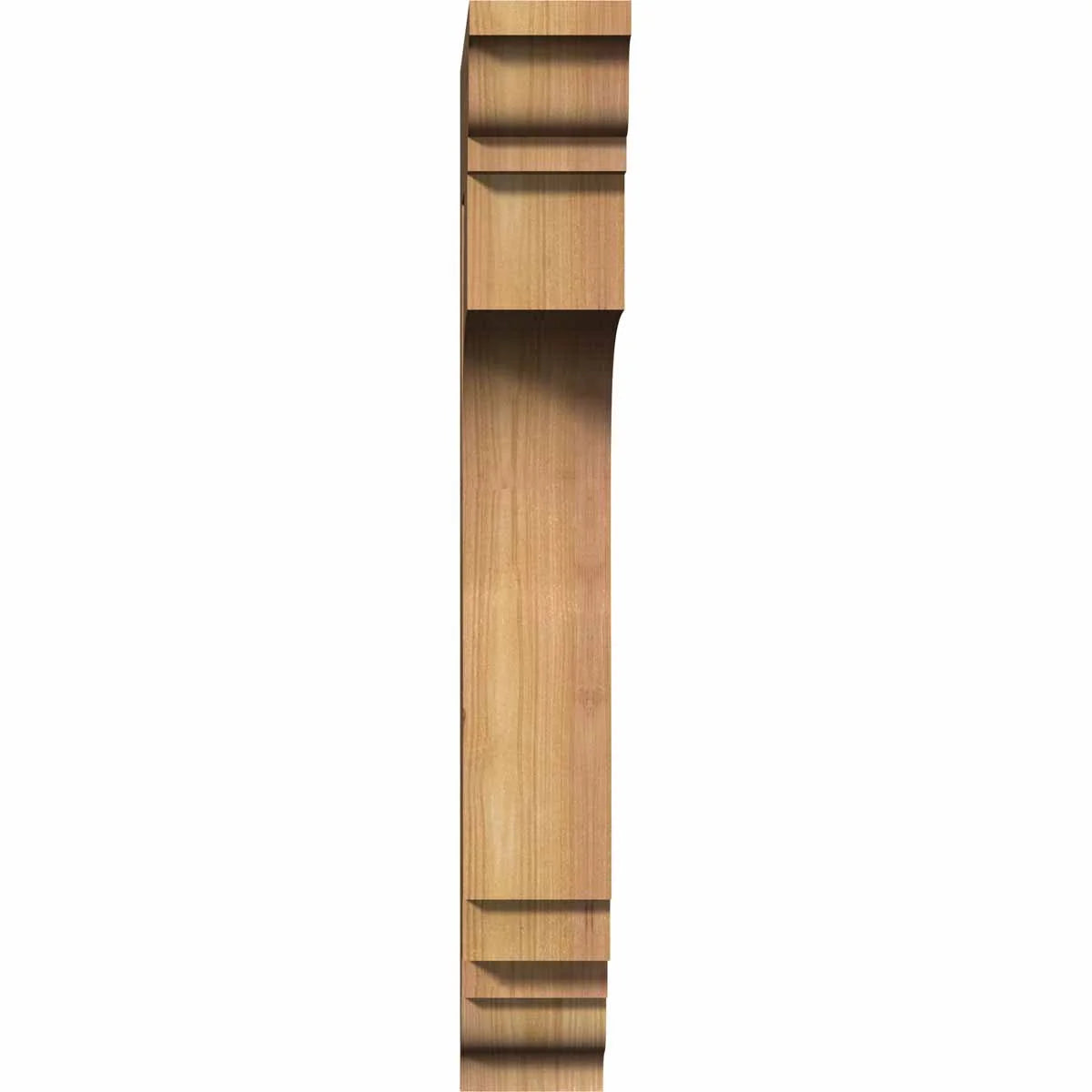 Ekena Millwork 4"W x 18"D x 18"H Thorton Traditional Rough Sawn Bracket, Western Red Cedar