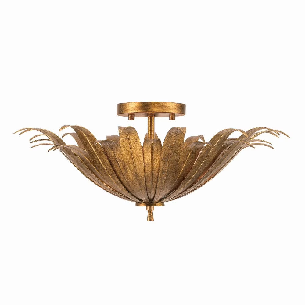 Capital Lighting - Eden - 3 Light Semi-Flush Mount In Bohemian Style-8.5 Inches