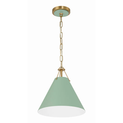 Crystorama Lighting - Pendant - Xavier - 1 Light Pendant-Matte Black Finish