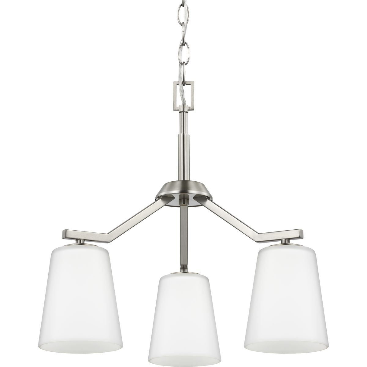 Progress Lighting - Vertex - 3 Light Convertible Chandelier In Contemporary