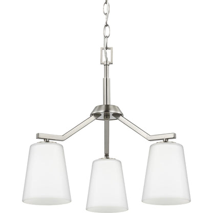 Progress Lighting - Vertex - 3 Light Convertible Chandelier In Contemporary